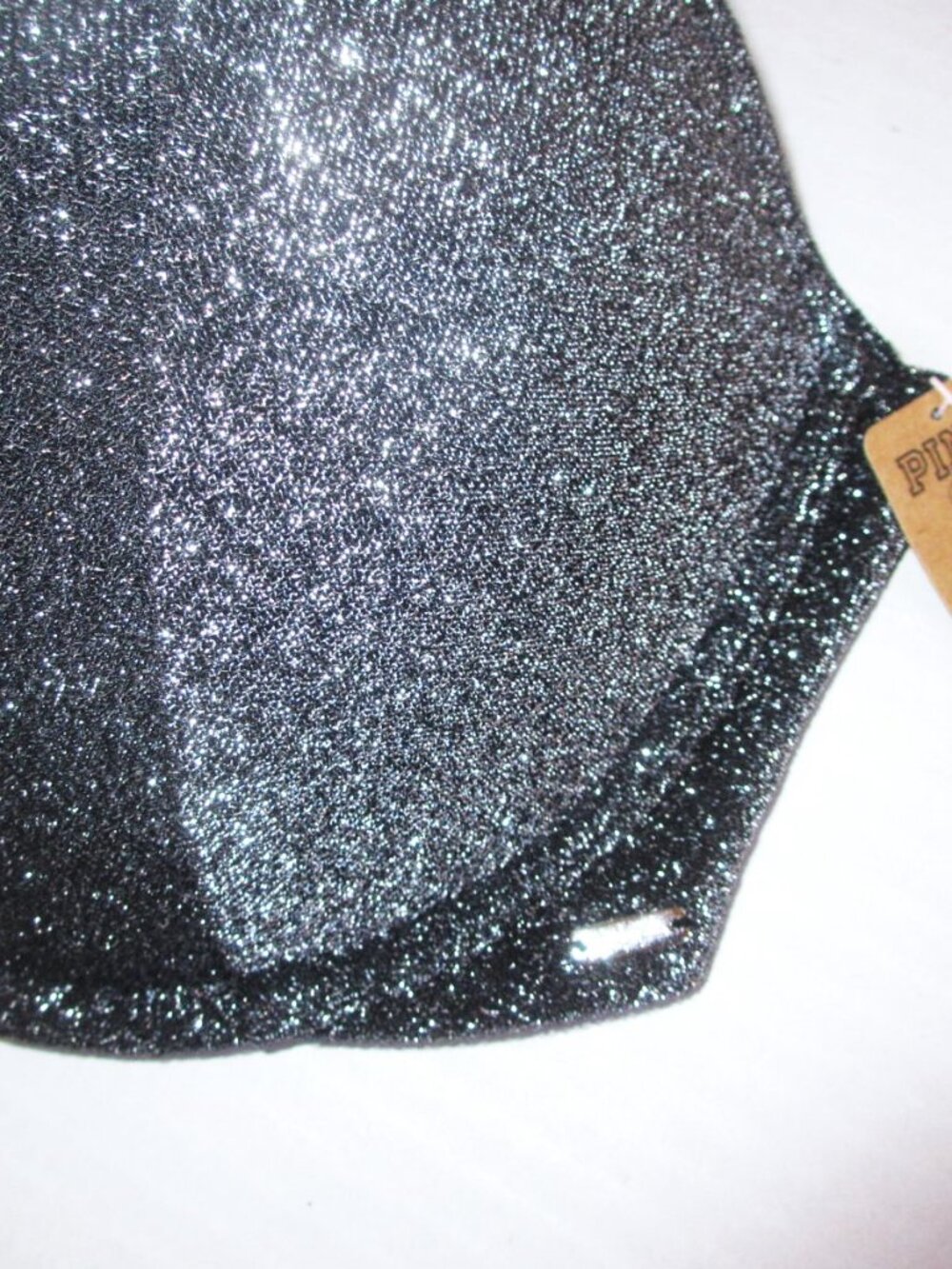 PINK Victoria Secret Swim Push Up Bikini Top XXL - 40D 42C 42D Glitter Black nwt - Picture 5 of 8